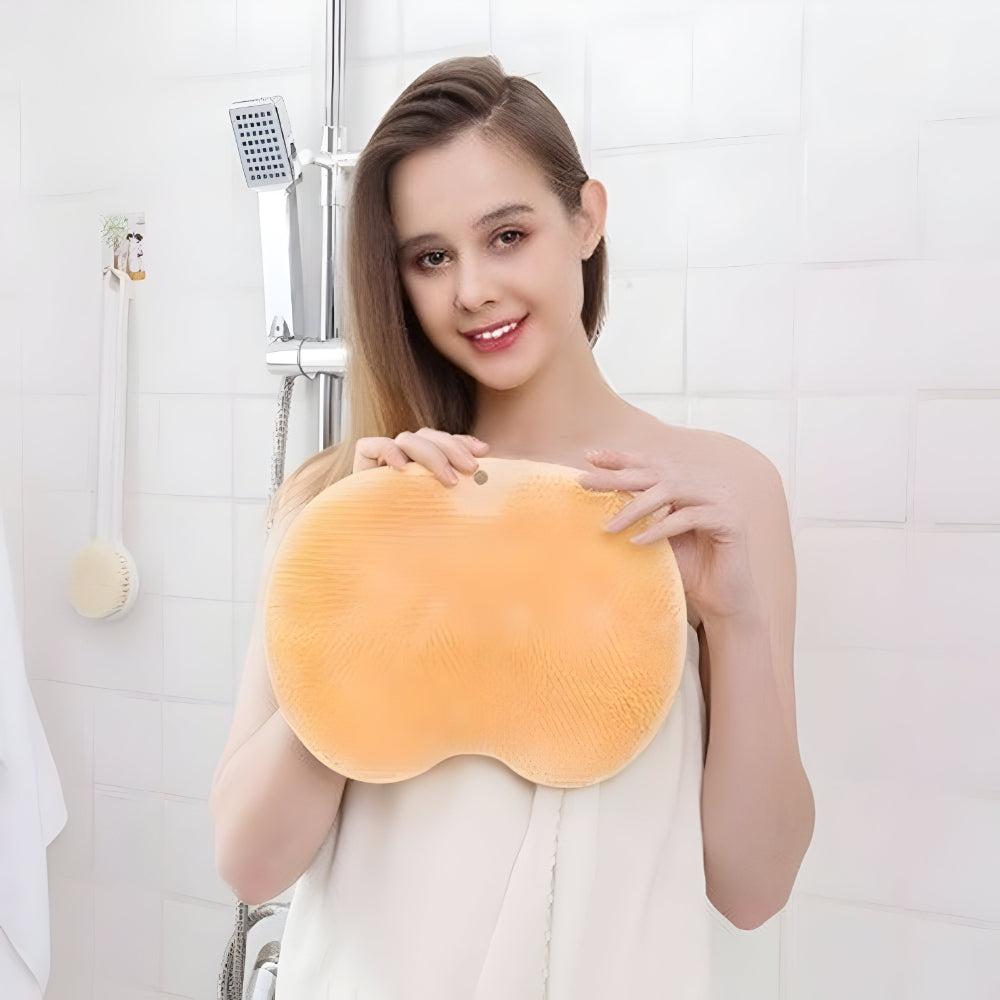 Soft Non Slip Shower Mat Exfoliating Foot Scrubber - VogeLuxe