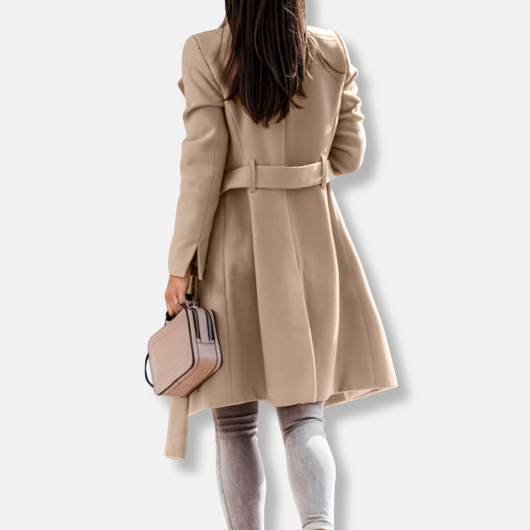 Sienna Regular Fit Trenchcoat | Button Front Belted Trenchcoat 2