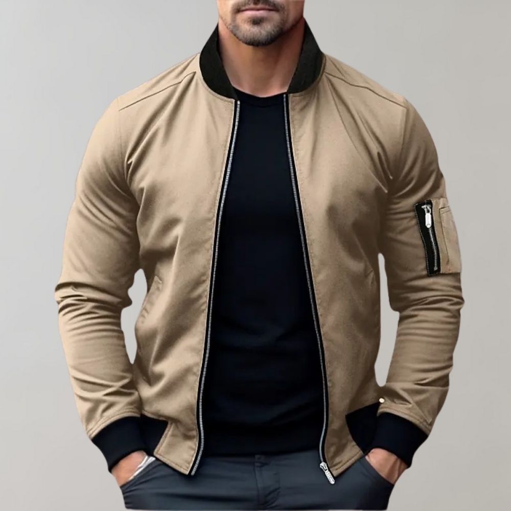 Men's Classic Fit Bomber Coat - Everyday Urban Jacket