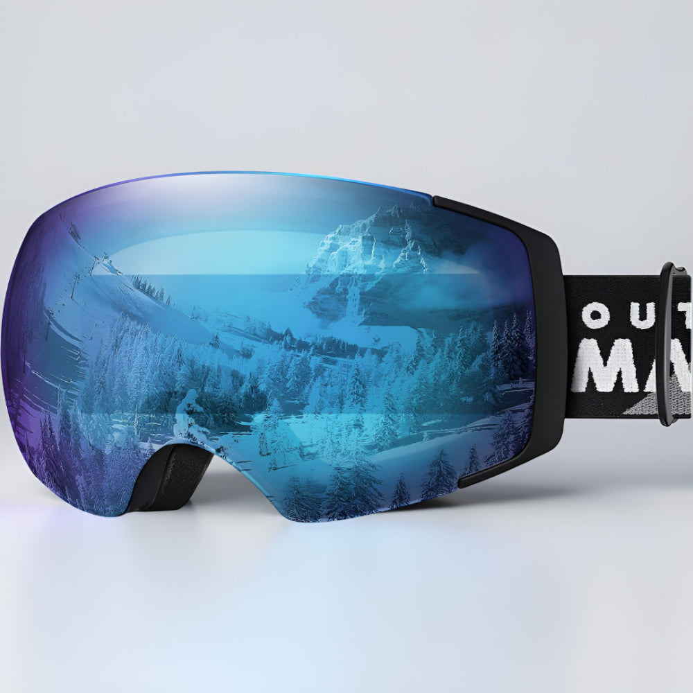 Premium Frameless Ski Goggles Interchangeable Lenses