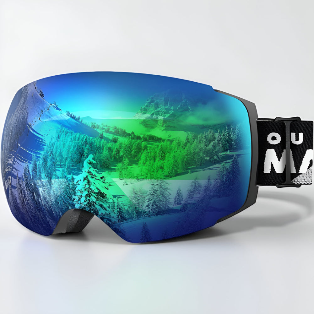 Premium Frameless Ski Goggles Interchangeable Lenses