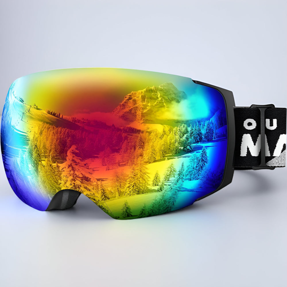 Premium Frameless Ski Goggles Interchangeable Lenses