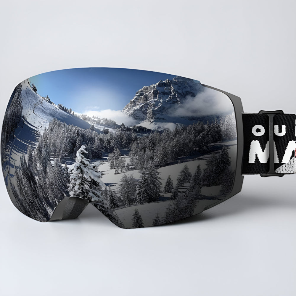 Premium Frameless Ski Goggles Interchangeable Lenses - VogeLuxe