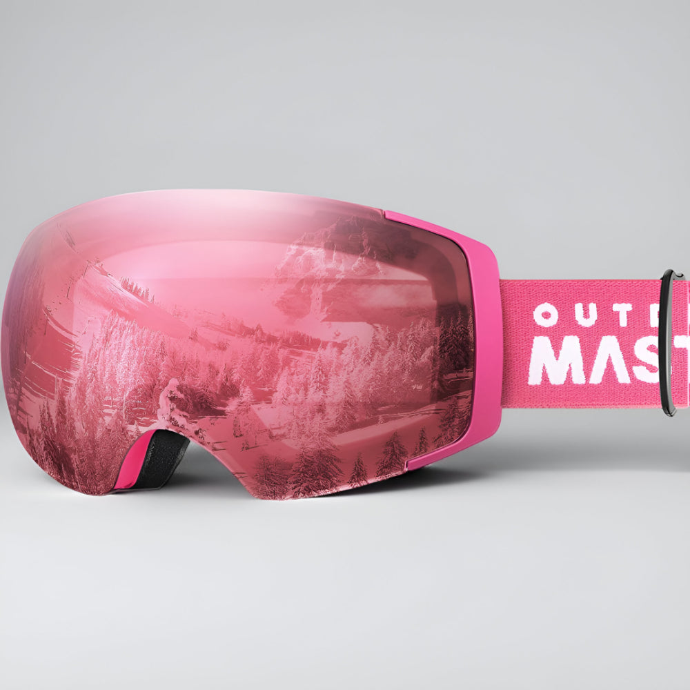 Premium Frameless Ski Goggles Interchangeable Lenses
