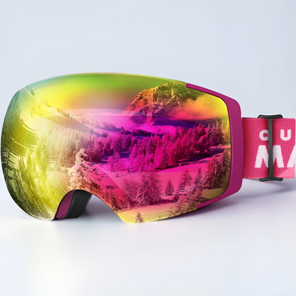 Premium Frameless Ski Goggles Interchangeable Lenses