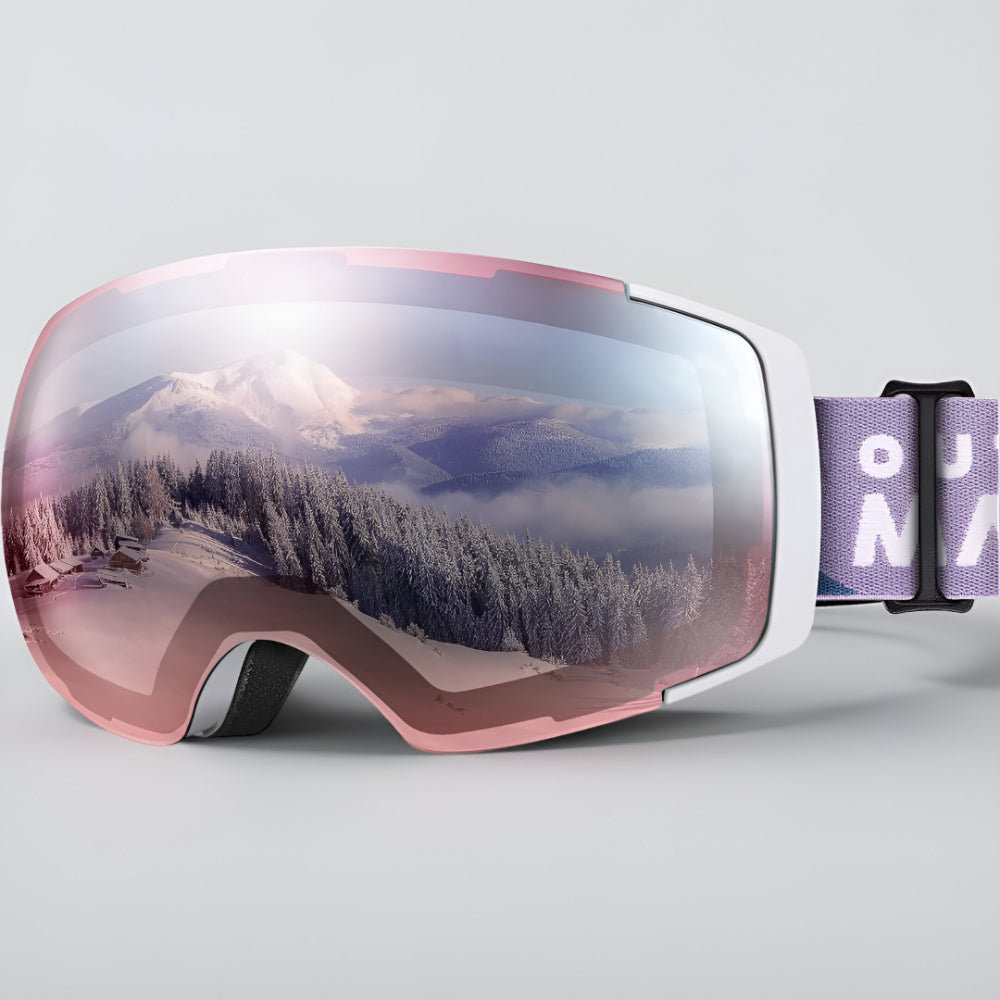 Premium Frameless Ski Goggles Interchangeable Lenses