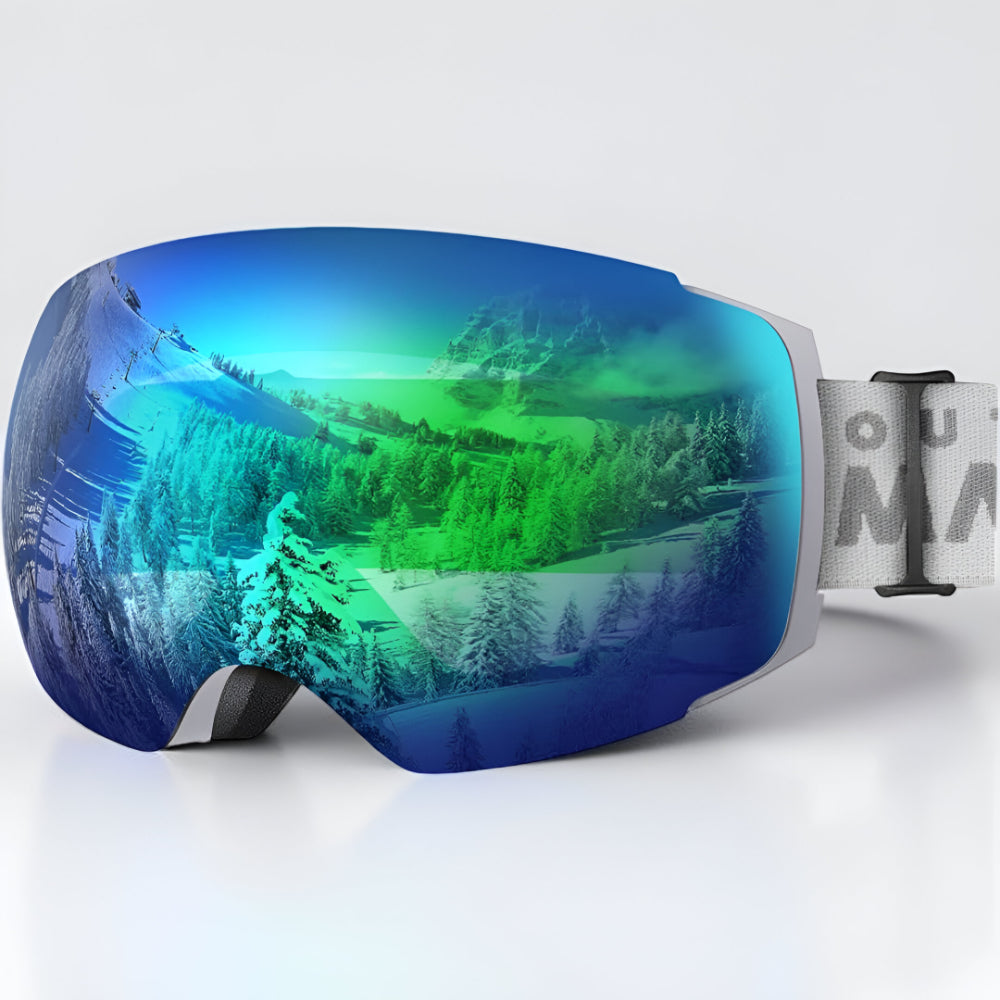 Premium Frameless Ski Goggles Interchangeable Lenses