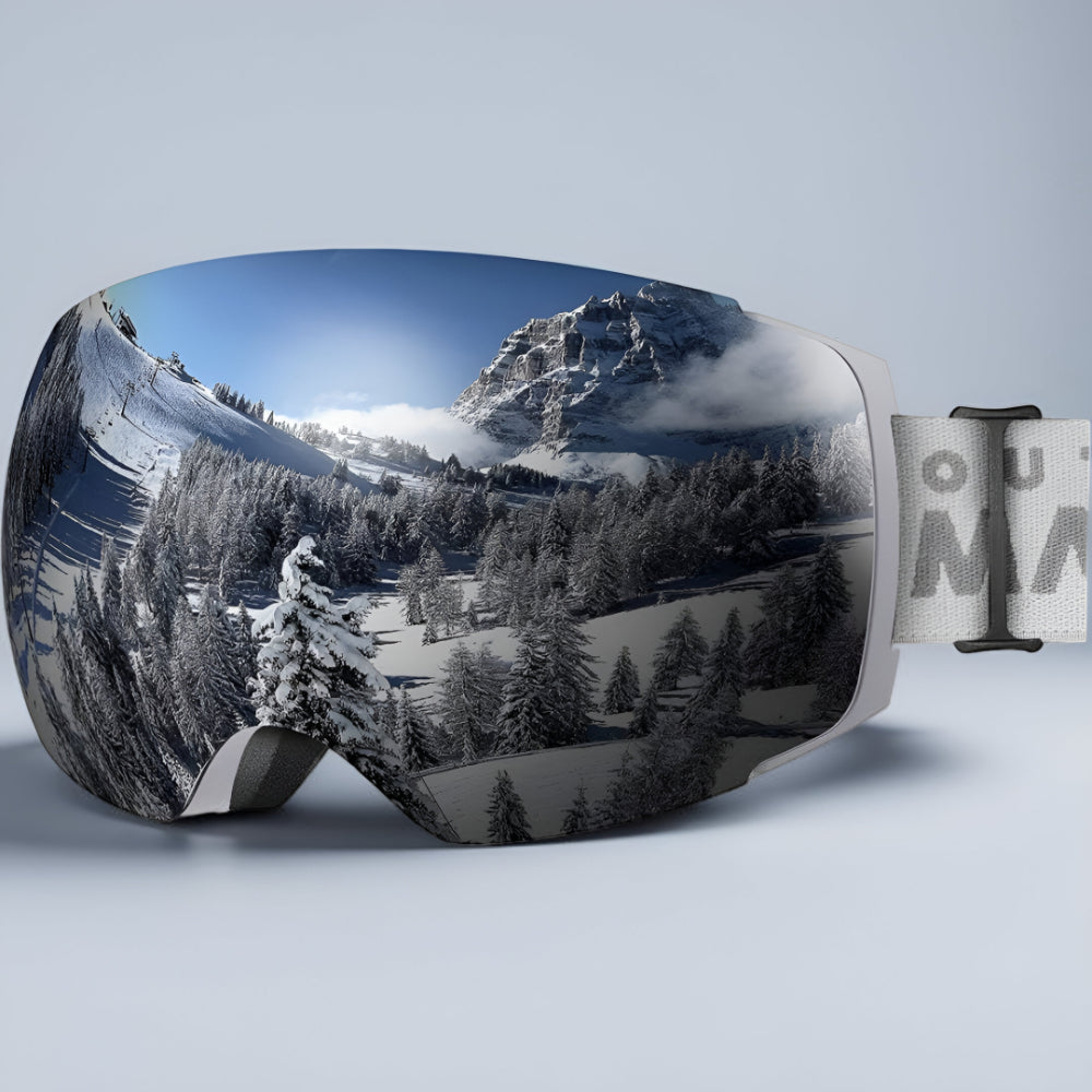 Premium Frameless Ski Goggles Interchangeable Lenses
