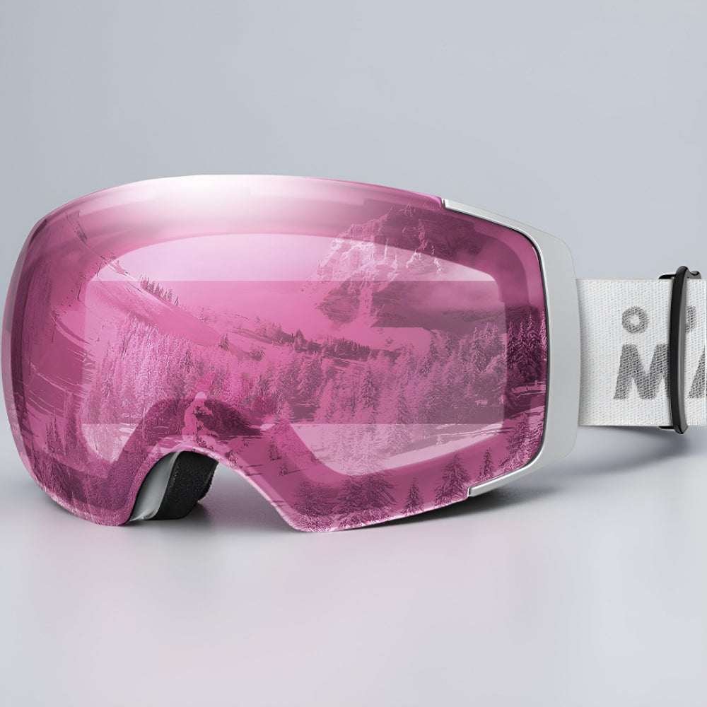 Premium Frameless Ski Goggles Interchangeable Lenses