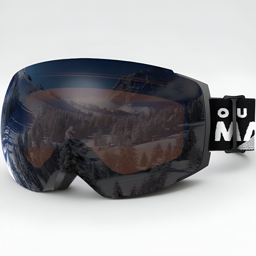 Premium Frameless Ski Goggles Interchangeable Lenses
