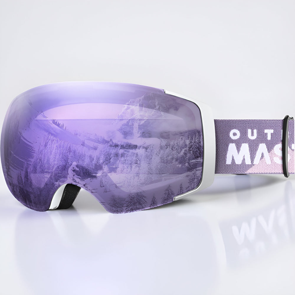 Premium Frameless Ski Goggles Interchangeable Lenses