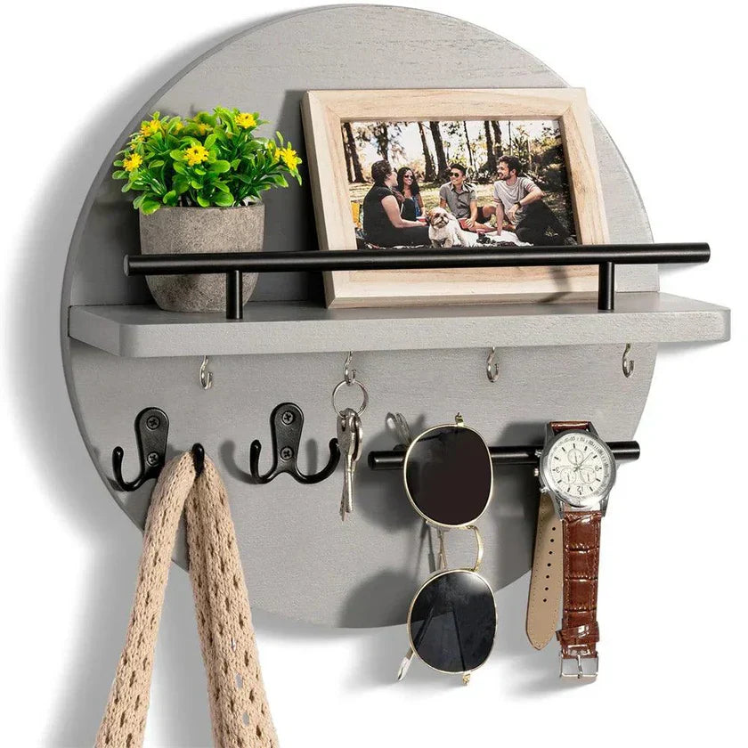 Rustic Wall Key Organizer Rack