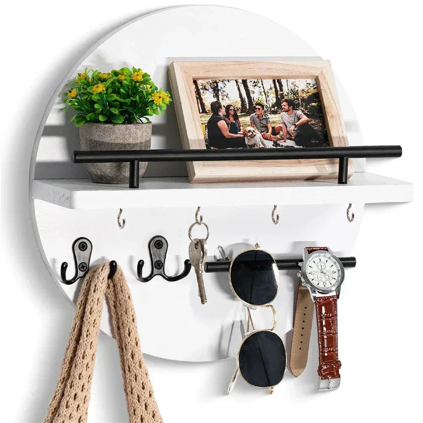 Rustic Wall Key Organizer Rack