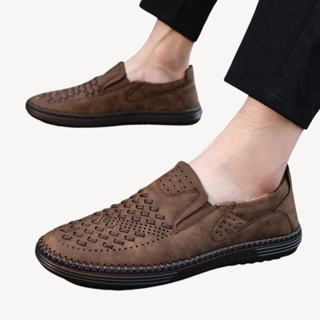 VogeLuxe | Men’s Breathable Leather Loafers