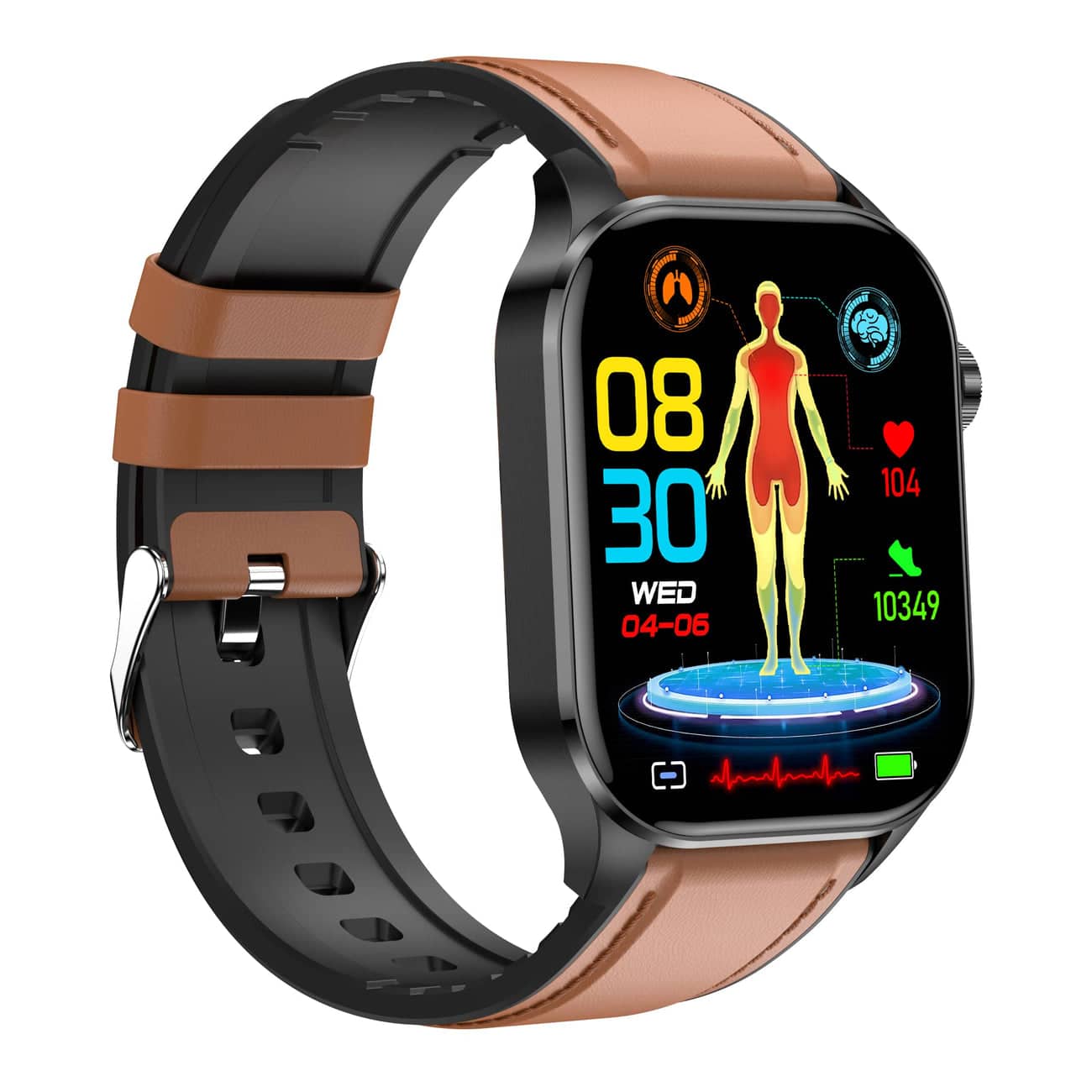 Advanced Fitness Tracker Watch with EKG and BP Monitor