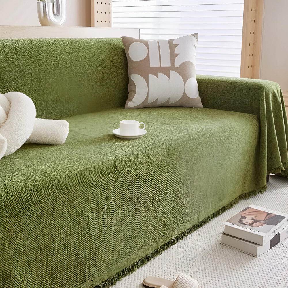 Simple Fabric Sofa Slipcover Protector