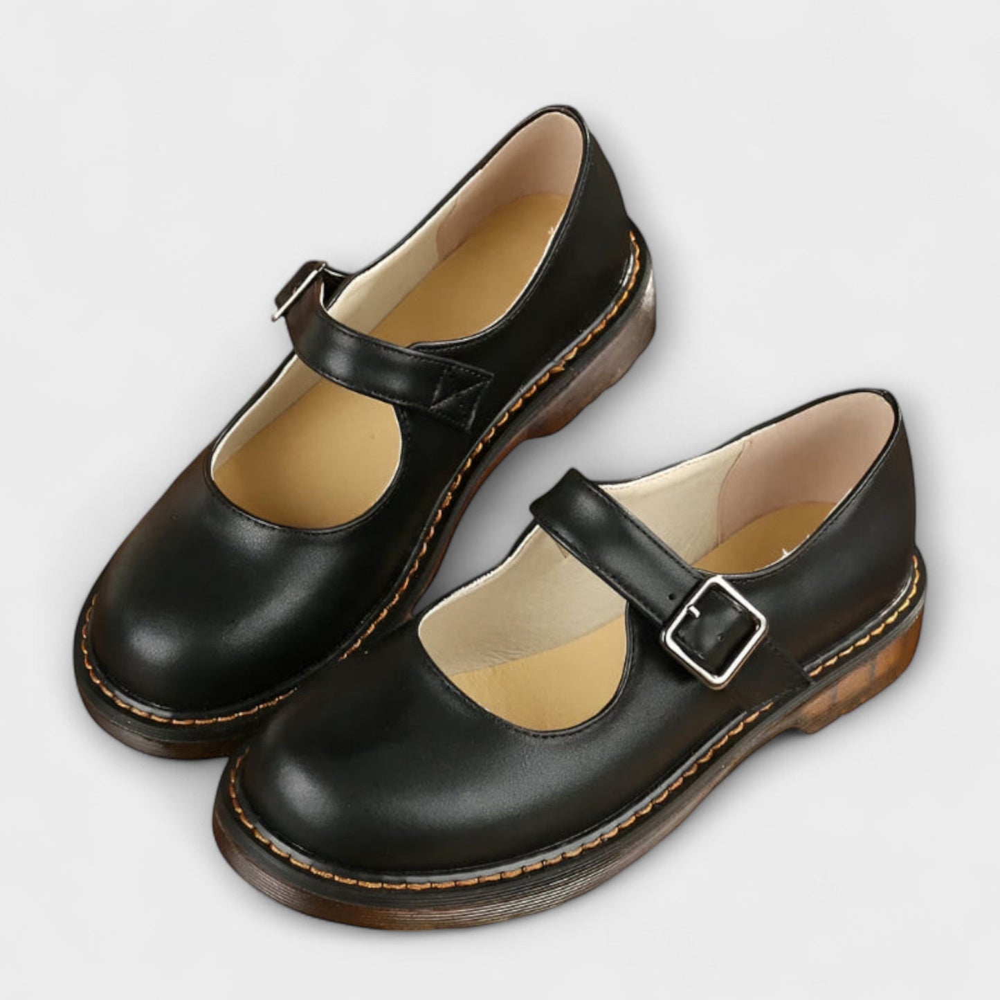 VogeLuxe | Women’s Classic Mary Jane Round Toe Buckle Shoes
