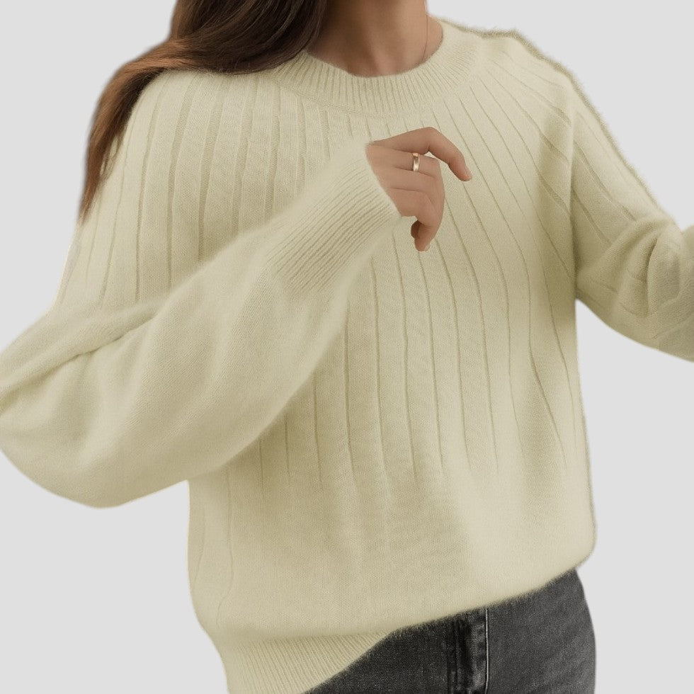 VogeLuxe | Women’s Cozy Solid Lined Sweater