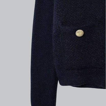 Soft Knit Cardigan with Golden Buttons