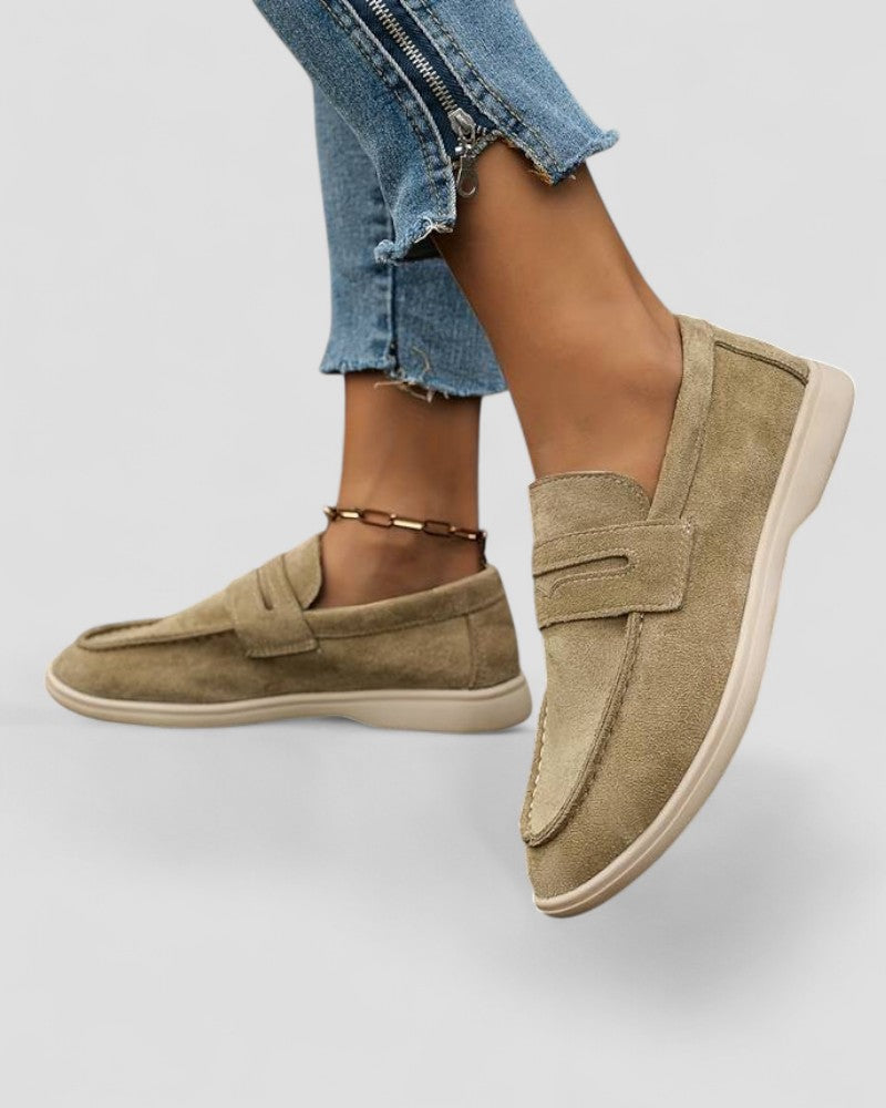 VogeLuxe | Women’s Soft Suede Slip-On Loafers
