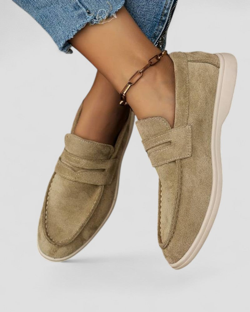 VogeLuxe | Women’s Soft Suede Slip-On Loafers