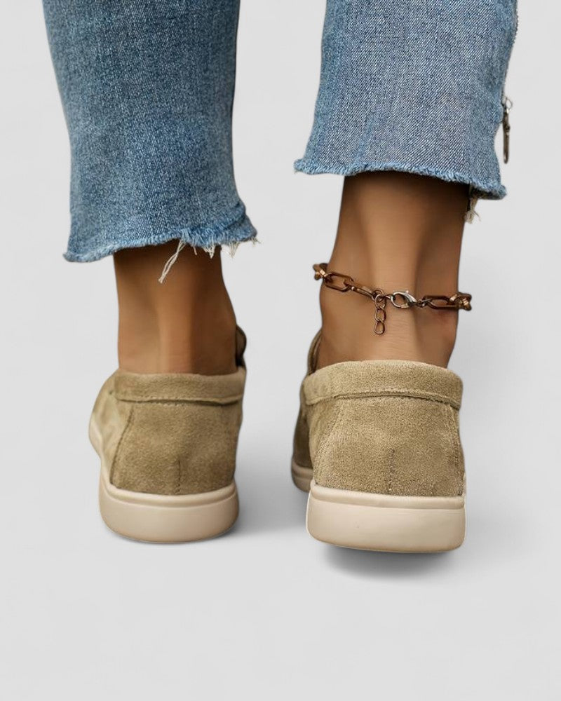 VogeLuxe | Women’s Soft Suede Slip-On Loafers