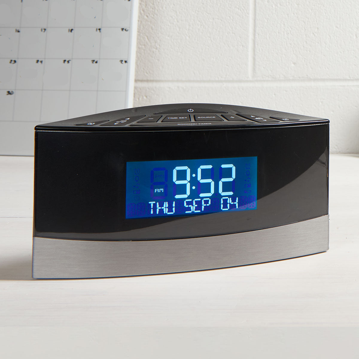 Portable Sleep Sound Machine with Radio Alarm Clock - VogeLuxe