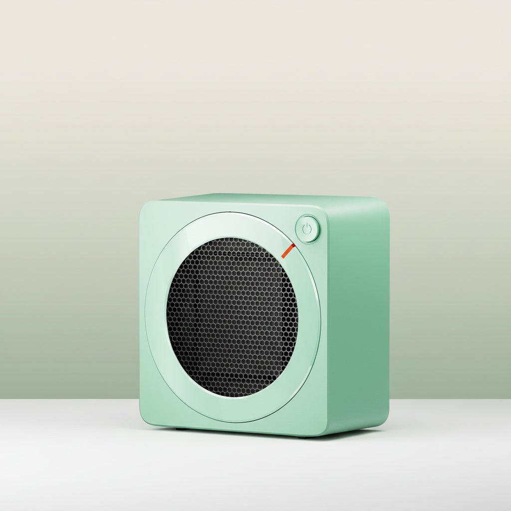 Compact Electric Heater 500W Quiet Ceramic Desk Warmth