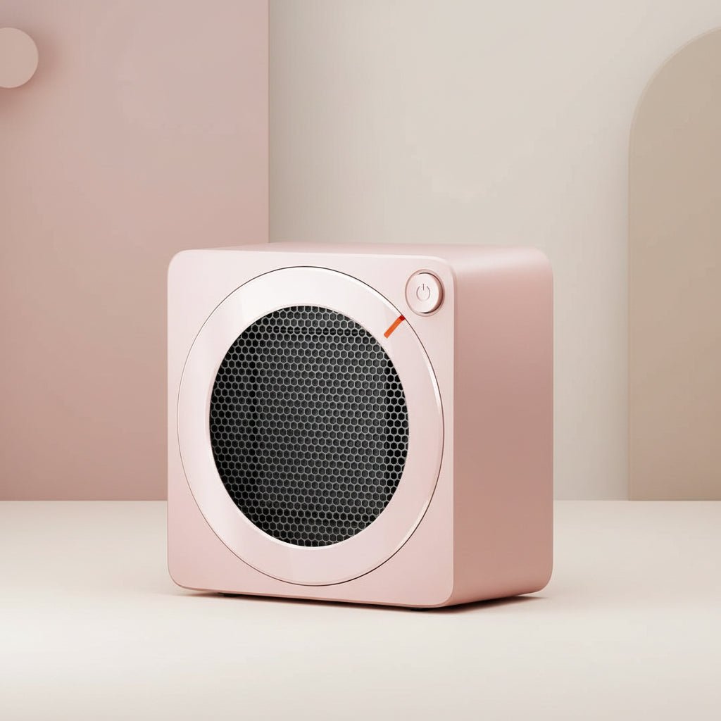 Compact Electric Heater 500W Quiet Ceramic Desk Warmth