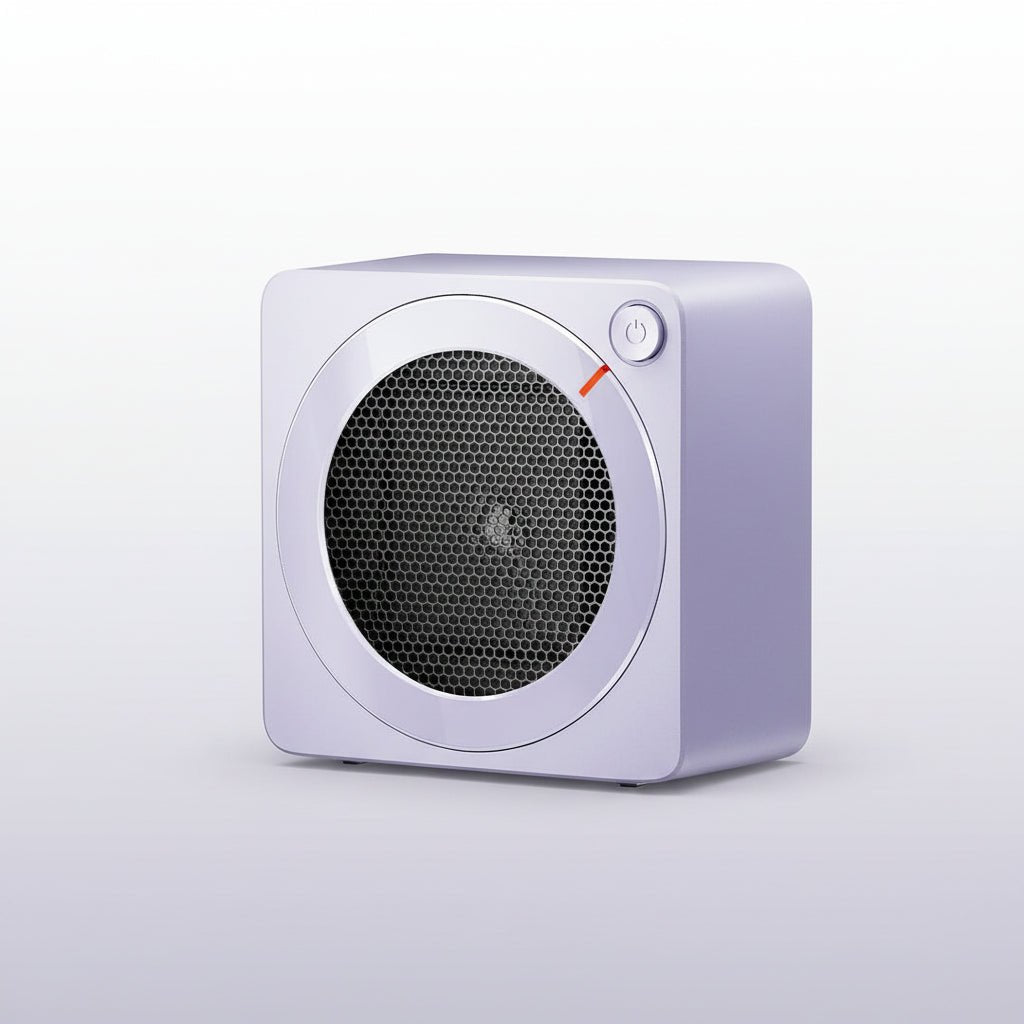 Compact Electric Heater 500W Quiet Ceramic Desk Warmth