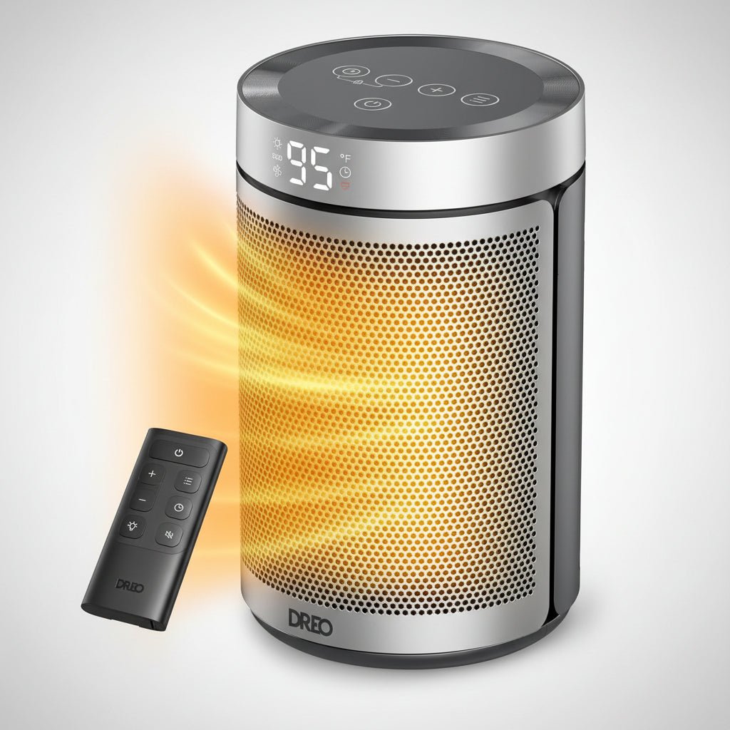 Compact Portable Electric Space Heater with Thermostat