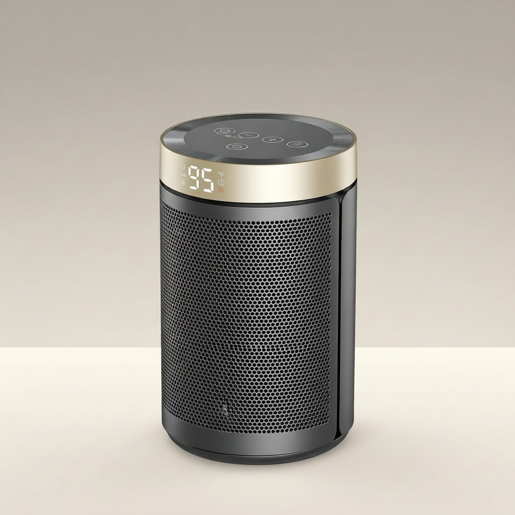 Compact Portable Electric Space Heater with Thermostat