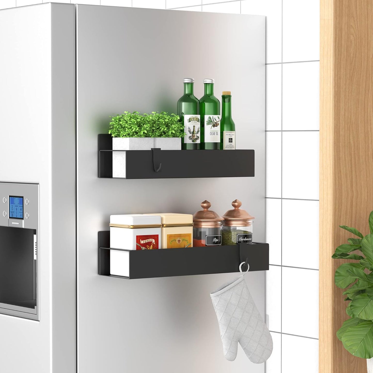 Sticky Spice Holder Fridge Wall Mount Storage Rack