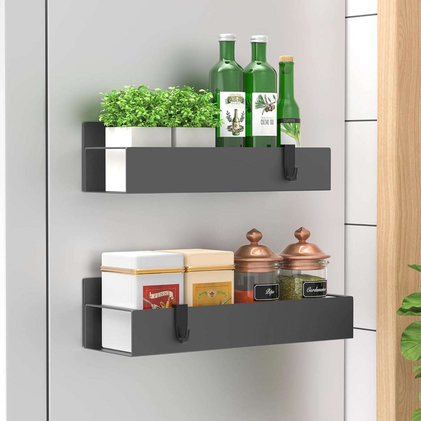 Sticky Spice Holder Fridge Wall Mount Storage Rack