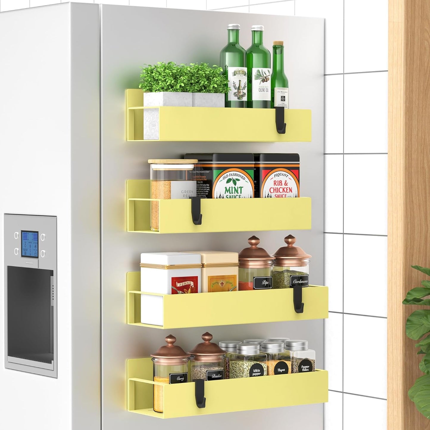 Sticky Spice Holder Fridge Wall Mount Storage Rack
