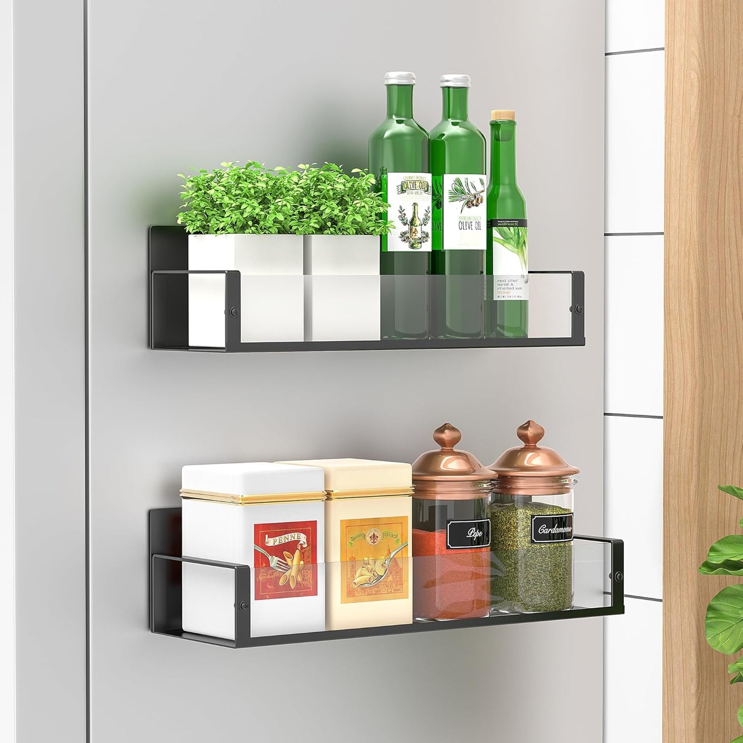 Sticky Spice Holder Fridge Wall Mount Storage Rack