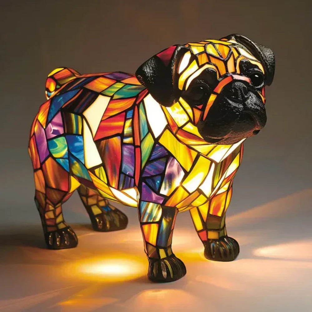 Vibrant Pet Glass Desk Lamp