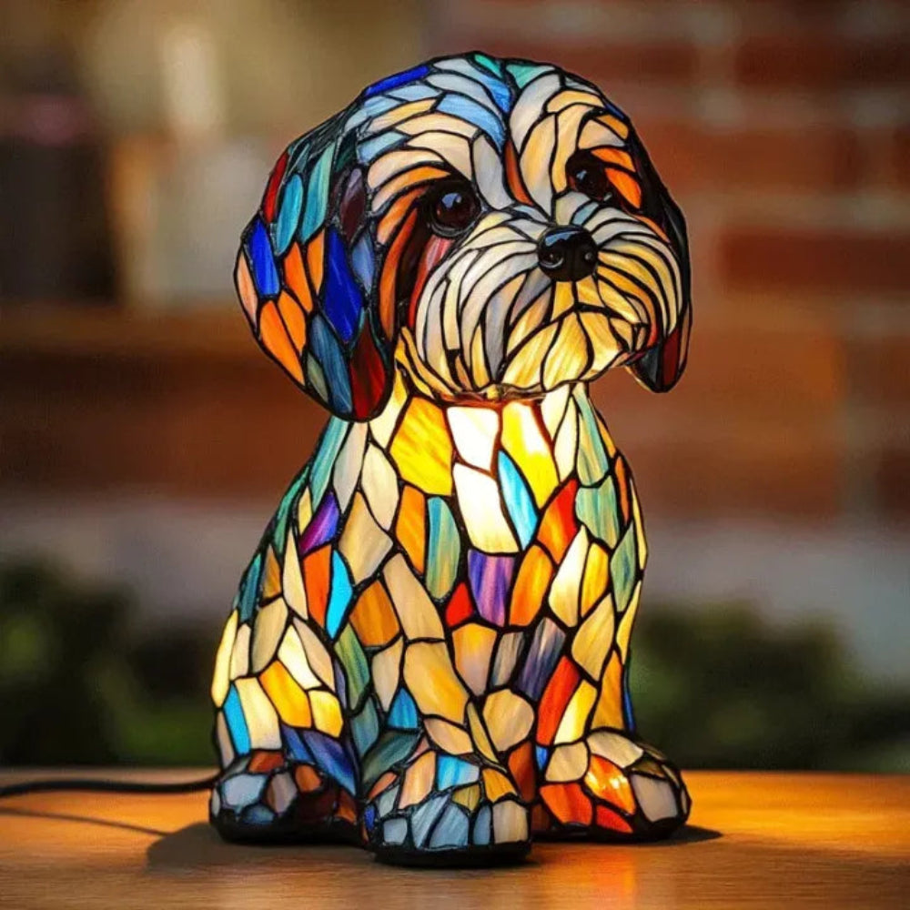 Vibrant Pet Glass Desk Lamp