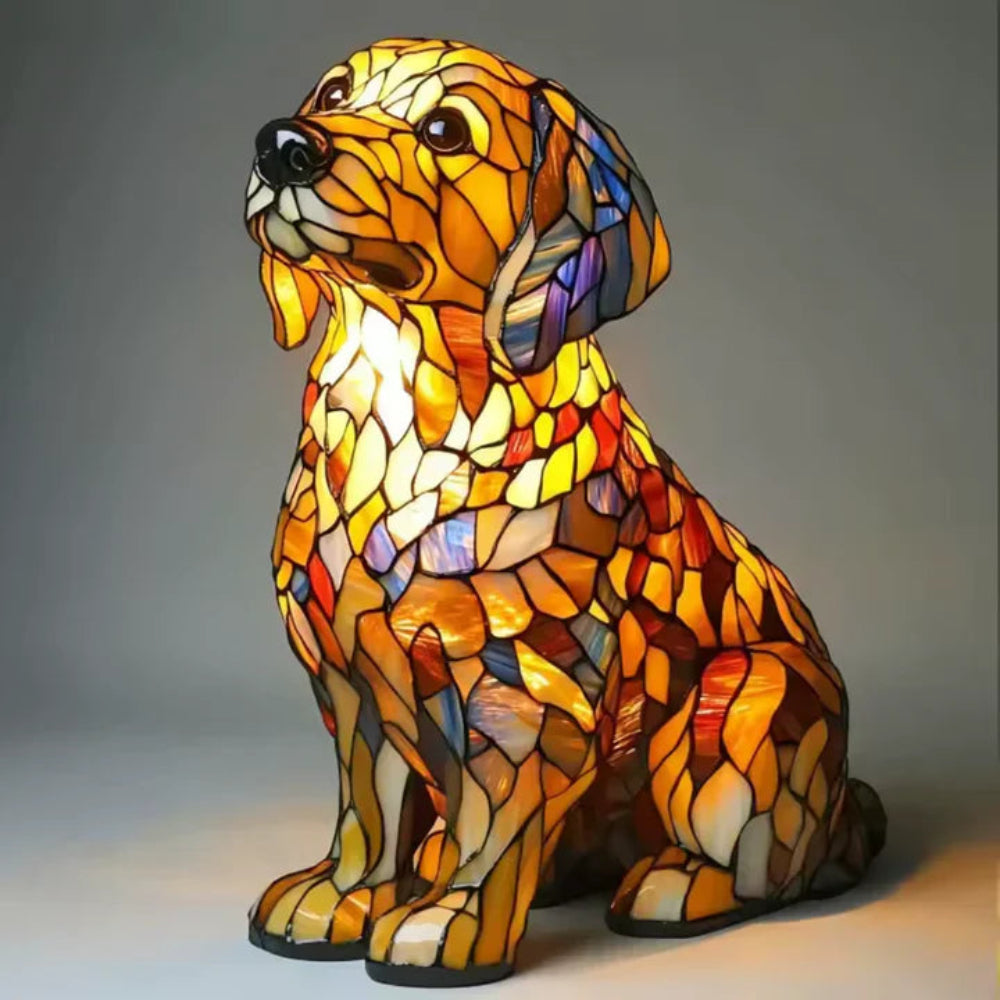 Vibrant Pet Glass Desk Lamp