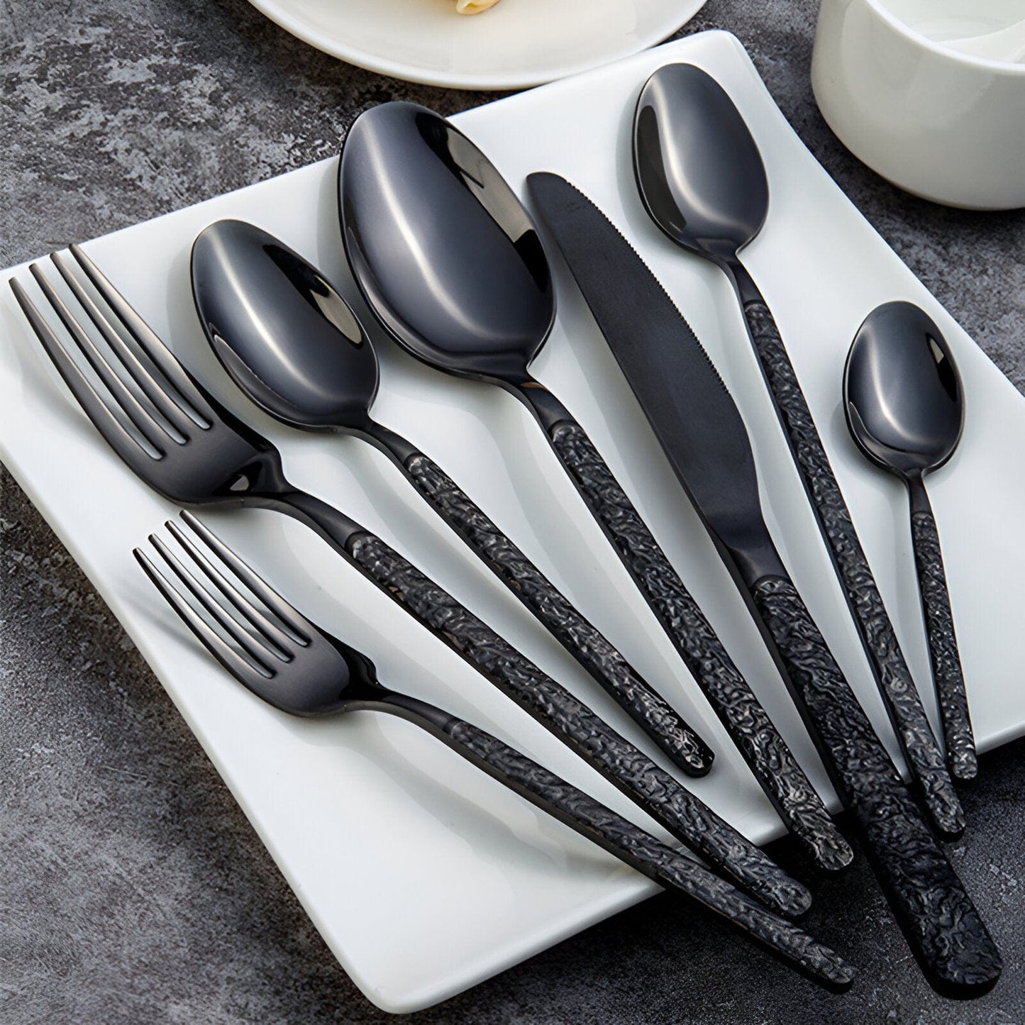 Rustic Country Dinner Forks and Knives Set