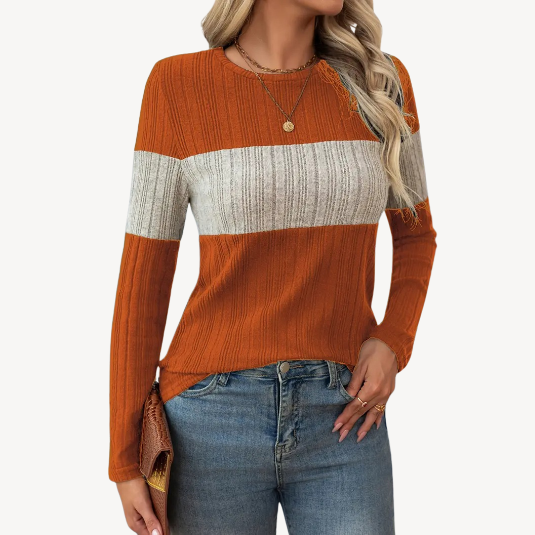 VogeLuxe | Women’s Color Block Long Sleeve