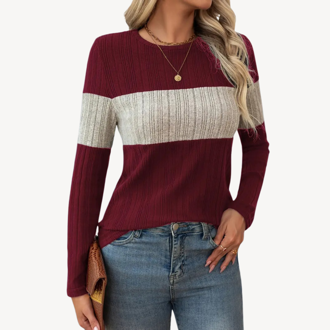 VogeLuxe | Women’s Color Block Long Sleeve