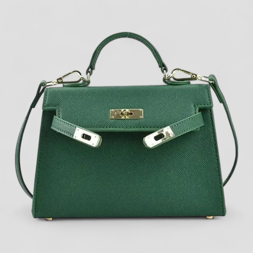 Structured Leather Look Mini Crossbody Bag for Women