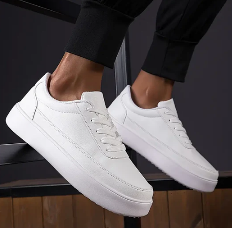 Stylish White Sneakers for Men with Comfortable Design