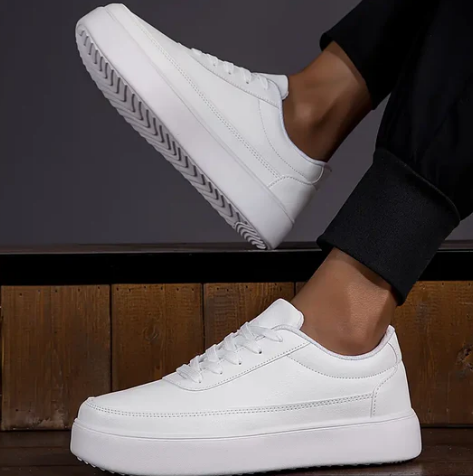 Stylish White Sneakers for Men with Comfortable Design