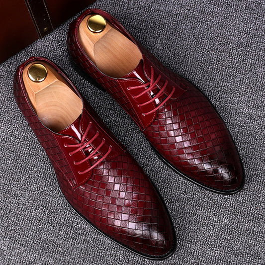 Classic Black Leather Dress Shoes For Men - VogeLuxe