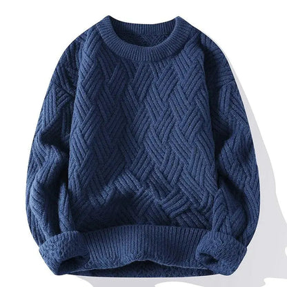 Classic Men's Pattern Crew Neck Sweater