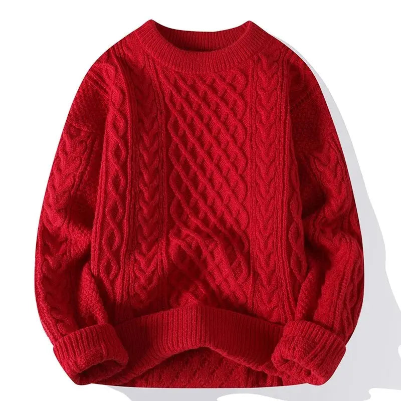 Classic Men's Pattern Crew Neck Sweater