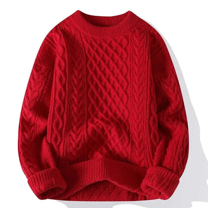 Classic Men's Pattern Crew Neck Sweater