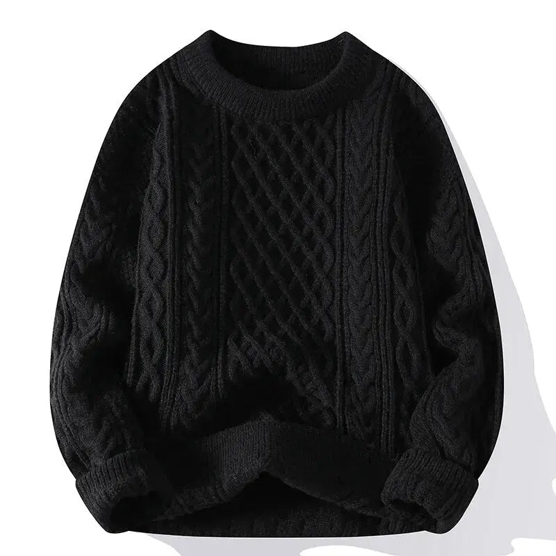 Classic Men's Pattern Crew Neck Sweater